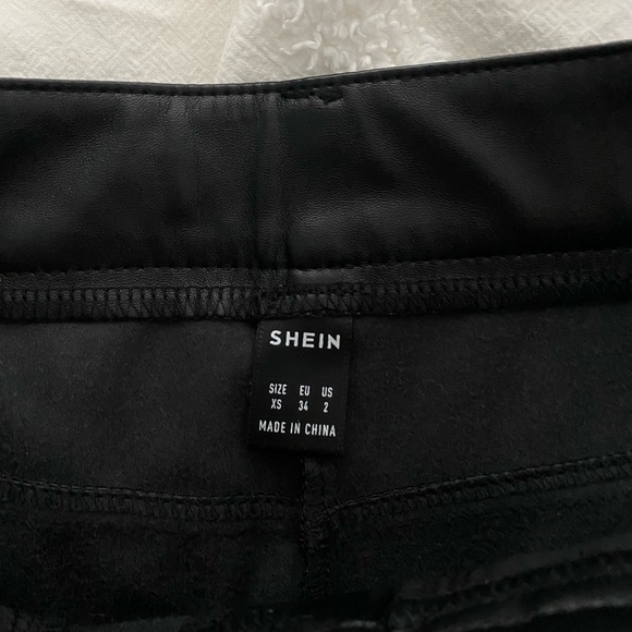 High Waist PU Leather Straight Leg Pants - Picture 2 of 4